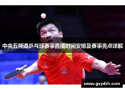 中央五频道乒乓球赛事直播时间安排及赛事亮点详解